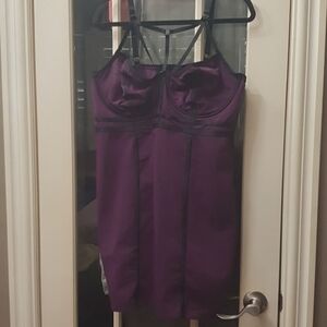 NWOT Purple corset dress